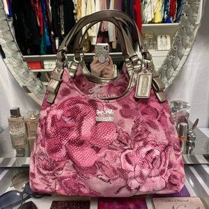 NWOT Coach Madison Maggie Floral satchel handbag